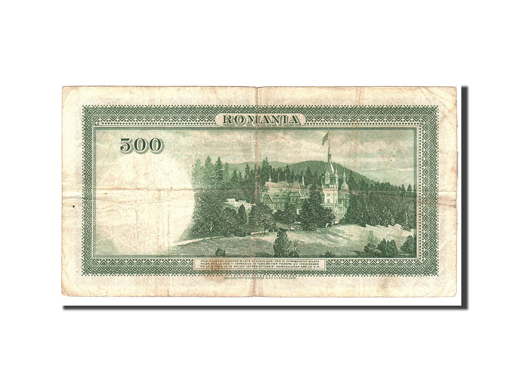 Romania, 500 Lei, 1934, 1934-07-31, KM:36a, VF(20-25)