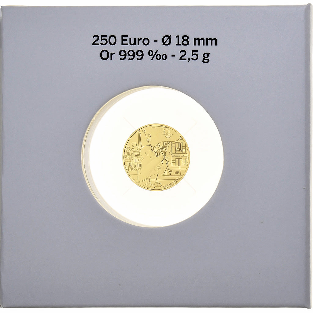Francia, 250 Euro, 2023, Paris, Paris JO 2024, FDC, Oro