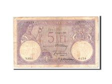 Romania, 5 Lei, 1916, 1916-08-04, KM:19a, VF(20-25)