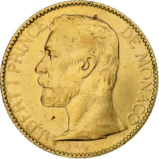 Coin, Monaco, Albert I, 100 Francs, Cent, 1896, Paris, AU(50-53), Gold, KM:105