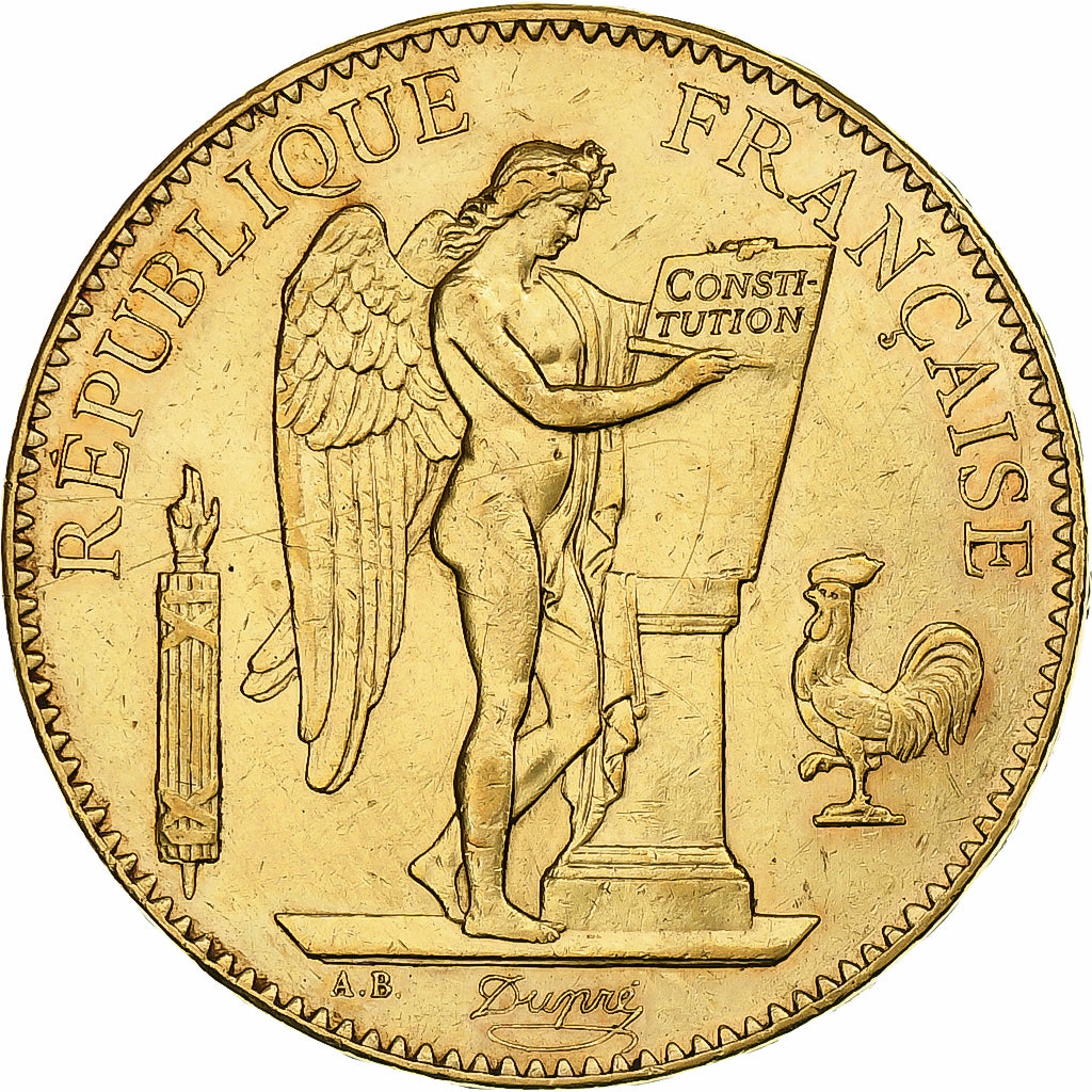 France, Génie, 100 Francs, 1878, Paris, AU(50-53), Gold, KM:832, Gadoury:1137