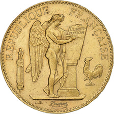 Moneta, Francja, Génie, 100 Francs, 1886, Paris, AU(50-53), Złoto, KM:832