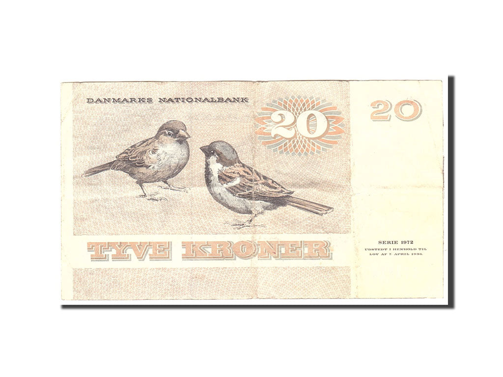 Denmark, 20 Kroner, 1979, 1981, KM:49c, VF(30-35)