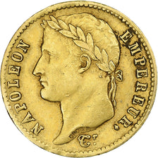 Coin, France, Napoléon I, 20 Francs, 1812, Lille, AU(50-53), Gold, KM:695.10