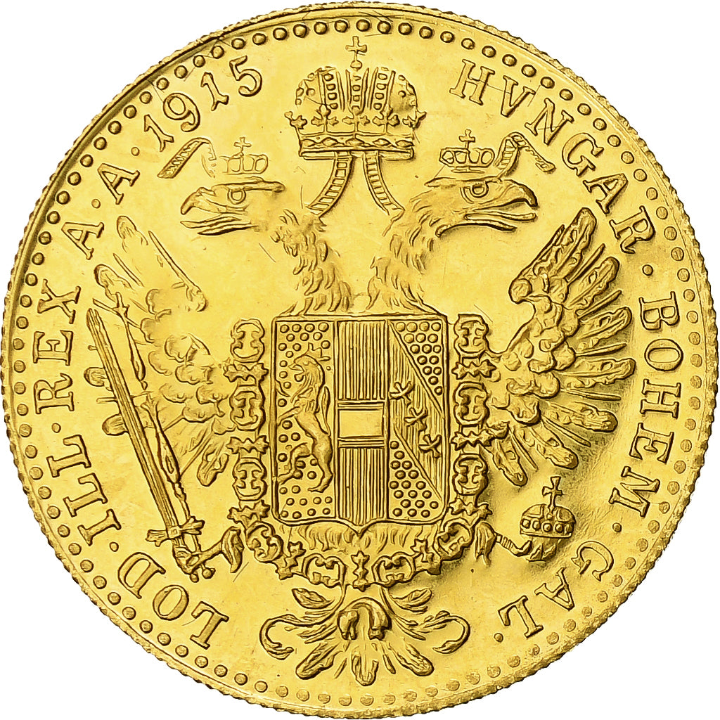 Austria, Franz Joseph I, Ducat, 1915, Restrike, Gold, MS(64), KM:2267