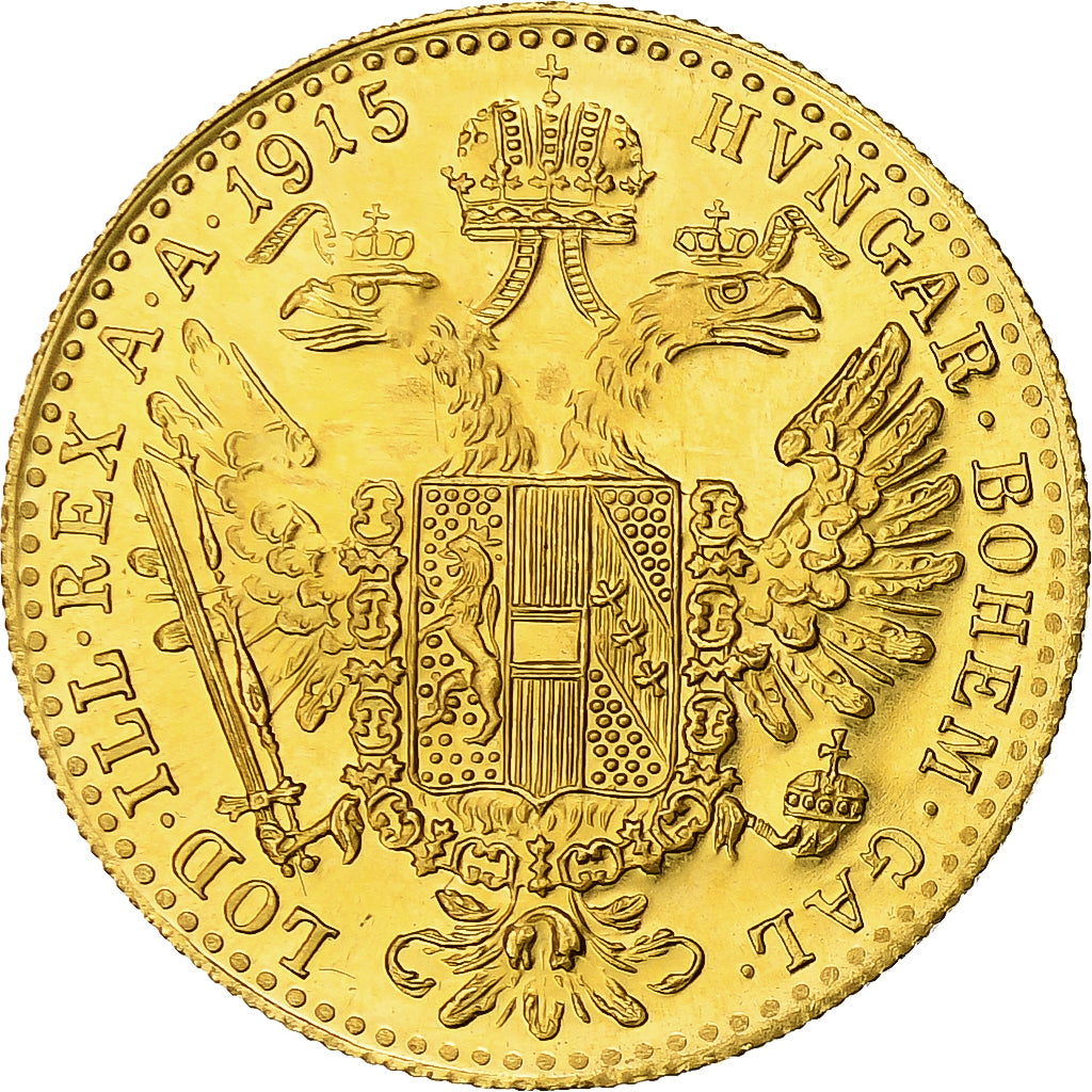 Austria, Franz Joseph I, Ducat, 1915, Restrike, MS(64), Gold, KM:2267