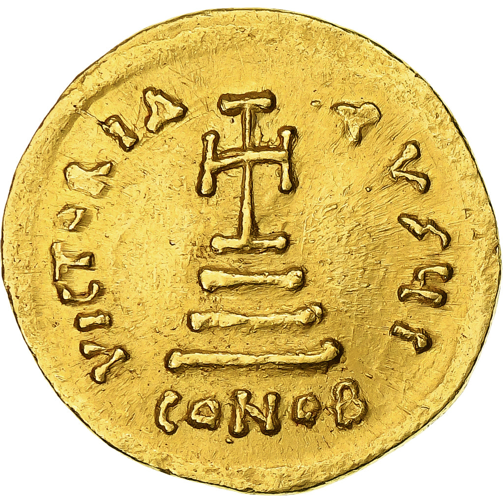 Heraclius, with Heraclius Constantine, Solidus, 616-625, Constantinople, Gold