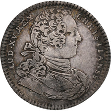 France, Token, Louis XV, 1732, Silver, Ordinaire des Guerres, VF(30-35)