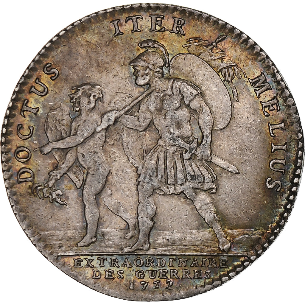 Francia, zeton, Louis XV, Extraordinaire des Guerres, History, 1752, MBC+