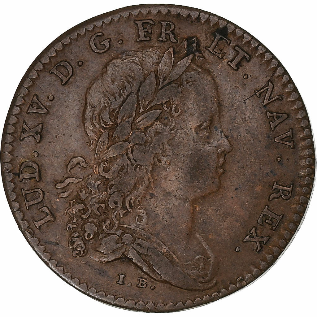 France, Token, Louis XV, 1716, Copper, VF(30-35), Feuardent:761
