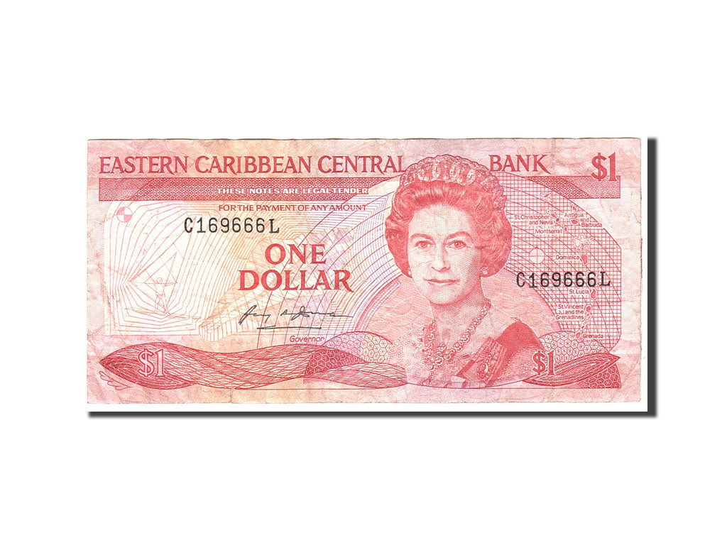 Stati dei Caraibi Orientali, 1 Dollar, 1988, Undated, KM:21u, MB