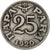 Moneta, Iugoslavia, Petar I, 25 Para, 1920, BB, Nichel-bronzo, KM:3