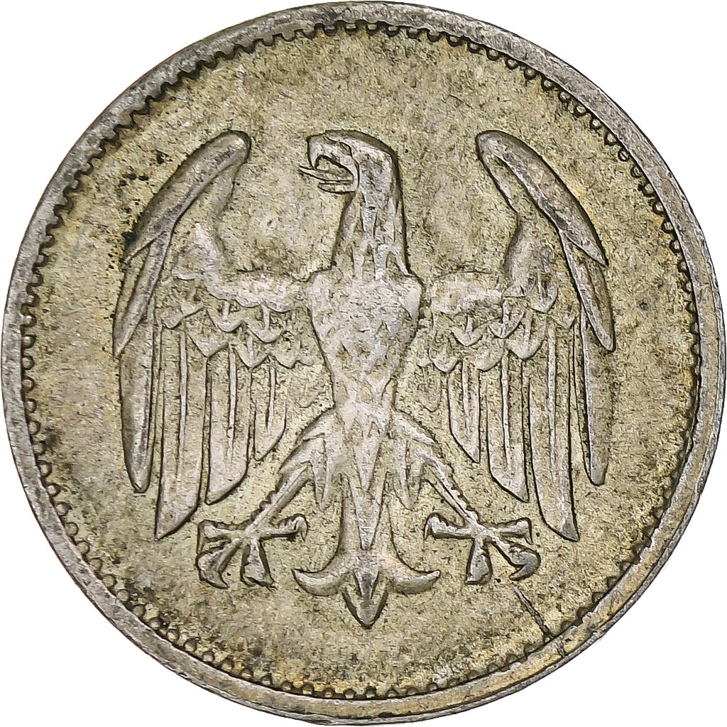 GERMANY, WEIMAR REPUBLIC, Mark, 1925, Munich, Silver, VF(30-35), KM:42