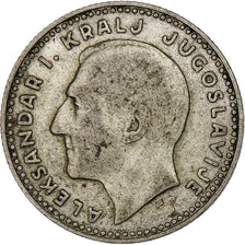 YUGOSLAVIA, 10 Dinara, 1931, London, KM #10, EF(40-45), Silver, 25, 7.00
