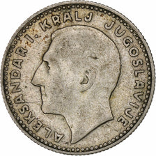 YUGOSLAVIA, 10 Dinara, 1931, London, KM #10, EF(40-45), Silver, 25, 7.00