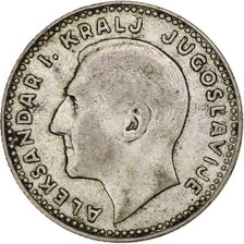 YUGOSLAVIA, 10 Dinara, 1931, London, KM #10, EF(40-45), Silver, 25, 7.00