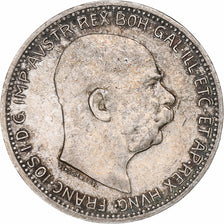 Austria, Franz Joseph I, Corona, 1915, AU(55-58), Srebro, KM:2820