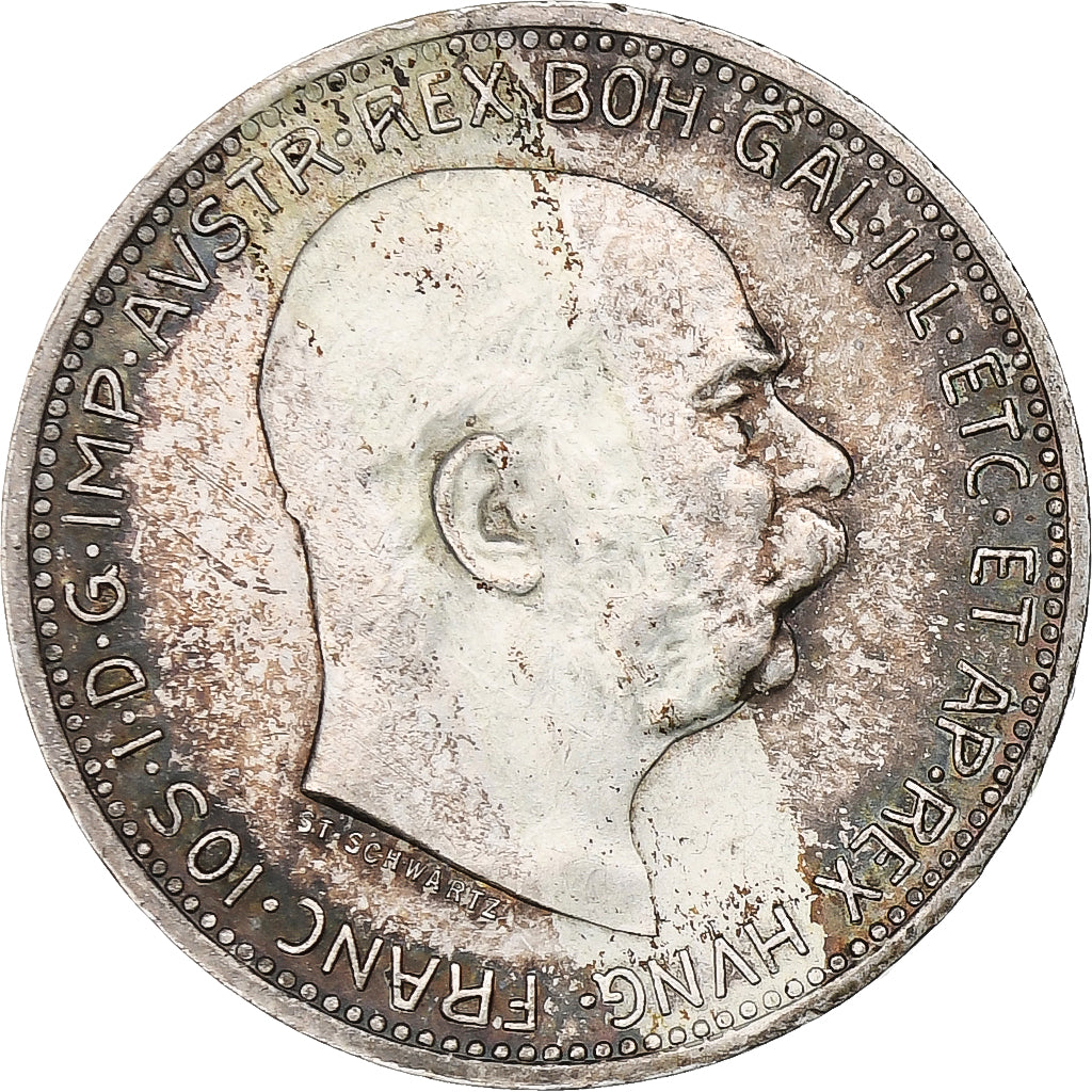 Austria, Corona, 1916, Silver, AU(50-53)