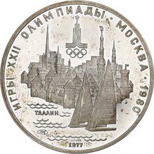 Russia, 5 Roubles, 1977, Saint-Petersburg, MS(60-62), Silver, KM:148