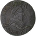 France, Louis XIII, Double Tournois, 1632, Tours, VF(20-25), Copper, CGKL:440