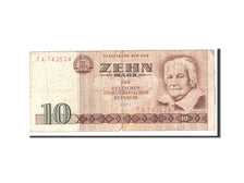 Germany - Democratic Republic, 10 Mark, 1971, KM:28a, Undated, VF(20-25)