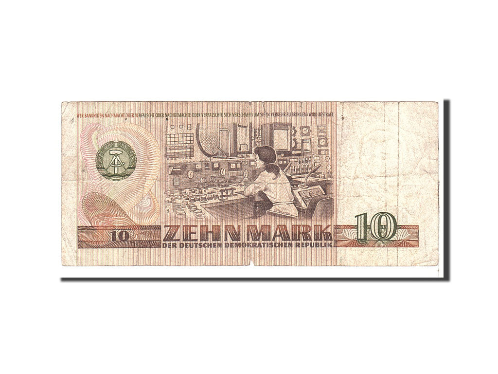 Germany - Democratic Republic, 10 Mark, 1971, KM:28a, Undated, VF(20-25)