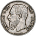 Belgio, Leopold II, 5 Francs, 5 Frank, 1869, MB+, Argento, KM:24