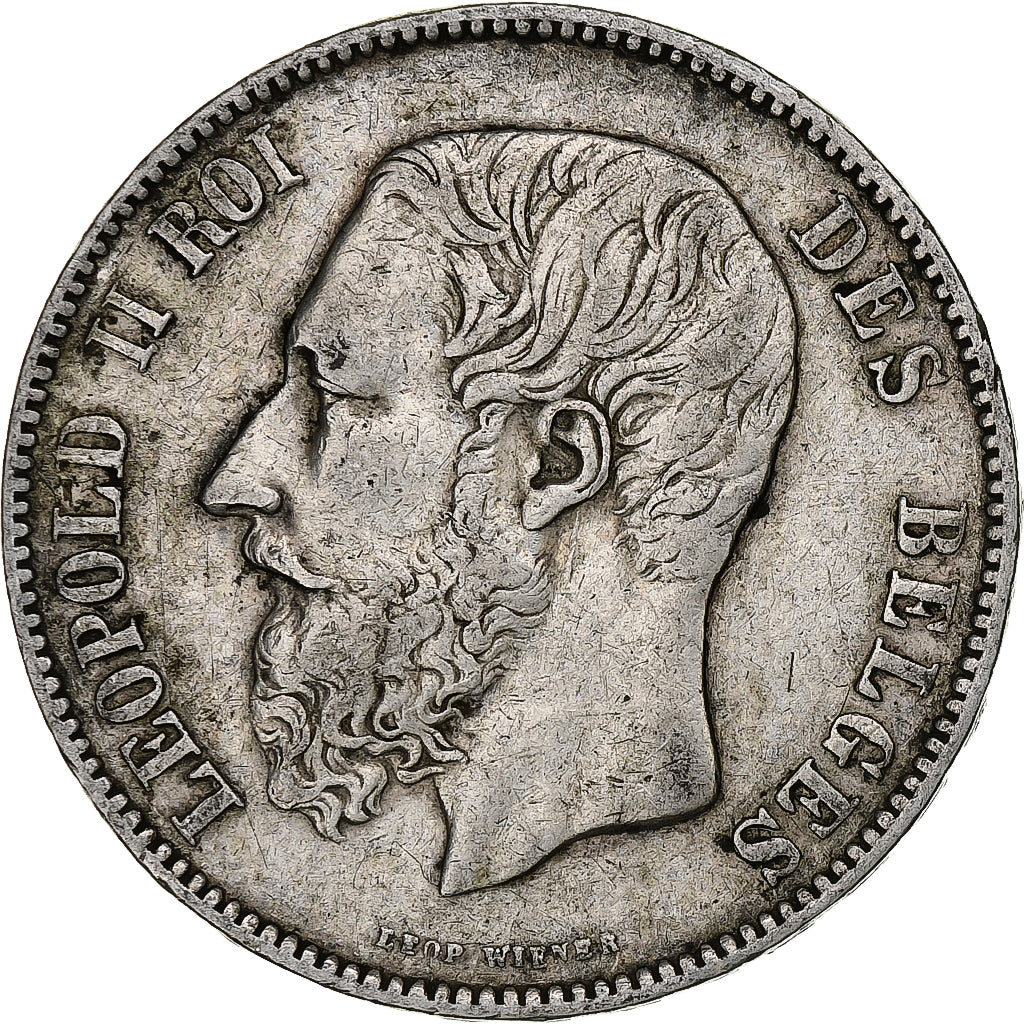 Belgium, Leopold II, 5 Francs, 5 Frank, 1873, Silver, EF(40-45), KM:24