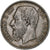 Bélgica, Leopold II, 5 Francs, 5 Frank, 1875, BC+, Plata, KM:24