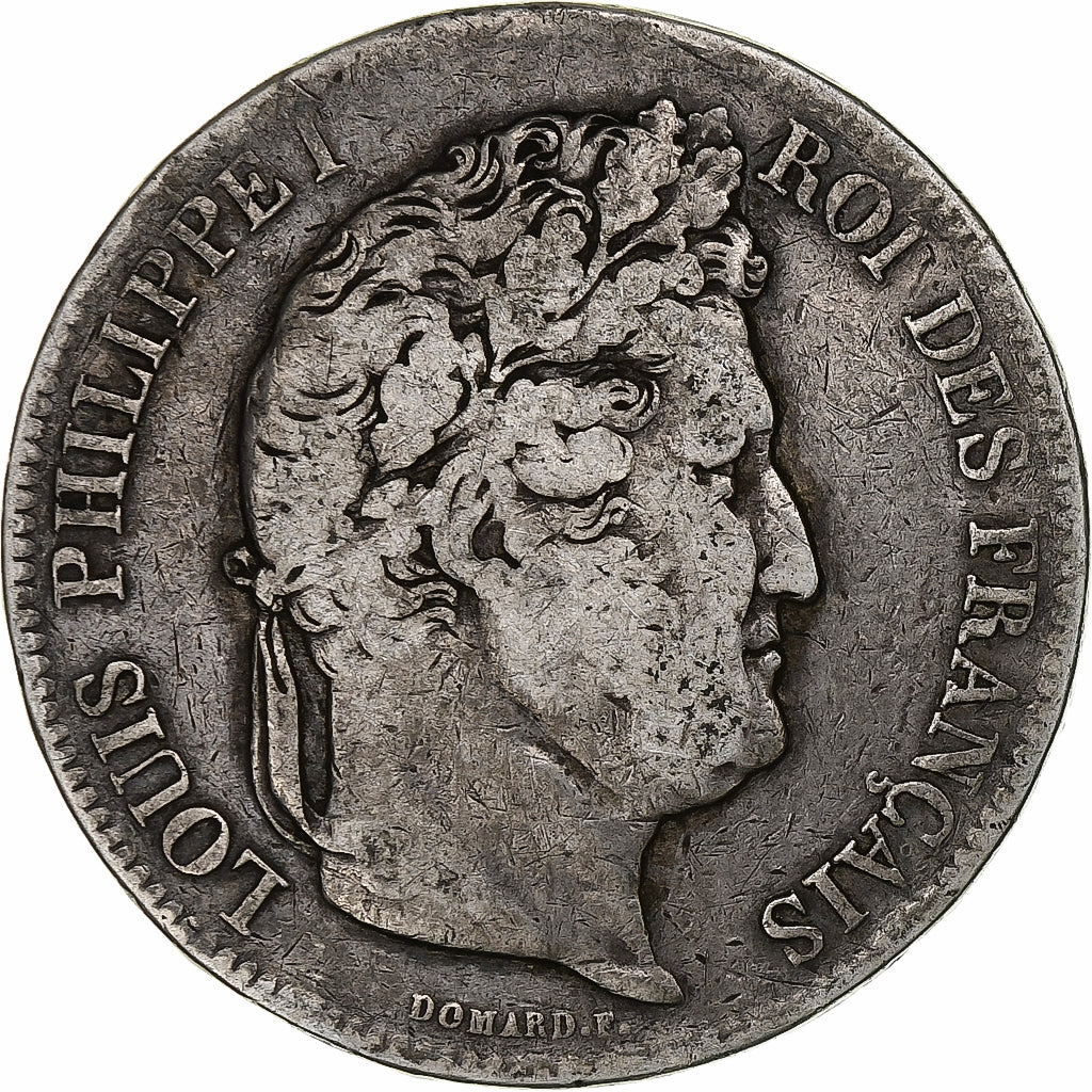 Monnaie, France, Louis-Philippe, 5 Francs, 1832, Strasbourg, TB, Argent