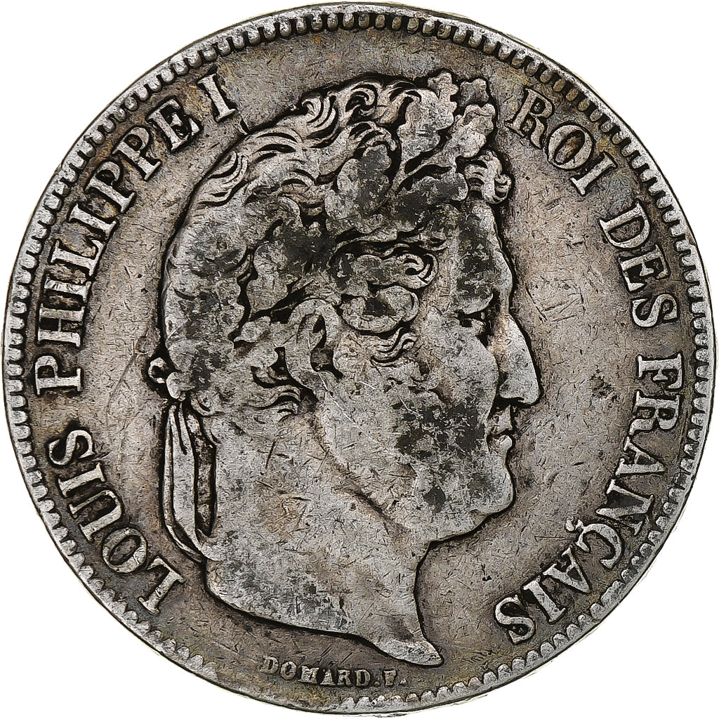 Coin, France, Louis-Philippe, 5 Francs, 1834, Paris, VF(20-25), Silver