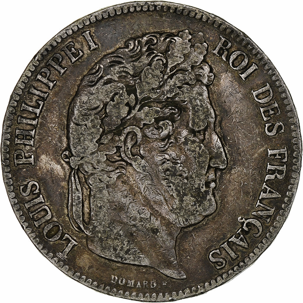 France, Louis-Philippe, 5 Francs, 1834, Lille, VF(20-25), Silver, KM:749.13