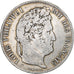 Moneda, Francia, Louis-Philippe, 5 Francs, 1835, Paris, BC+, Plata, KM:749.1