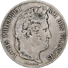 Coin, France, Louis-Philippe, 5 Francs, 1836, Paris, VF(20-25), Silver