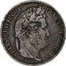 France, 5 Francs, Louis-Philippe, 1837, Paris, Silver, VF(30-35), Gadoury:678
