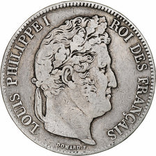 Coin, France, Louis-Philippe, 5 Francs, 1838, Rouen, VF(30-35), Silver