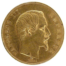 Francia, Napoleon III, Napoléon III, 50 Francs, 1857, Paris, BB+, Oro, Gadou...