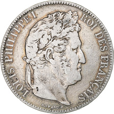 Coin, France, Louis-Philippe, 5 Francs, 1840, Paris, VF(30-35), Silver