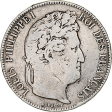 Coin, France, Louis-Philippe, 5 Francs, 1843, Lille, VF(20-25), Silver