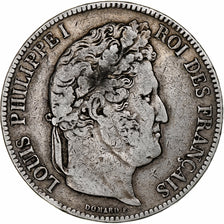 Coin, France, Louis-Philippe, 5 Francs, 1843, Paris, VF(30-35), Silver