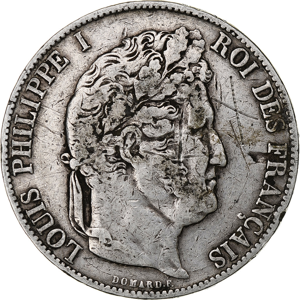 Francja, 5 Francs, Louis-Philippe, 1846, Lille, Srebro, VF(20-25), Gadoury:678a