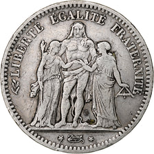 France, 5 Francs, Hercule, 1849, Paris, Silver, VF(30-35), Gadoury:683, KM:756.1