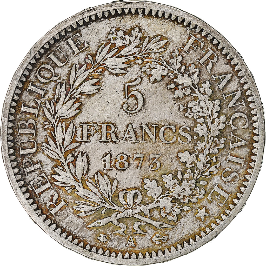 Monnaie, France, Hercule, 5 Francs, 1873, Paris, TTB, Argent, Gadoury:745a