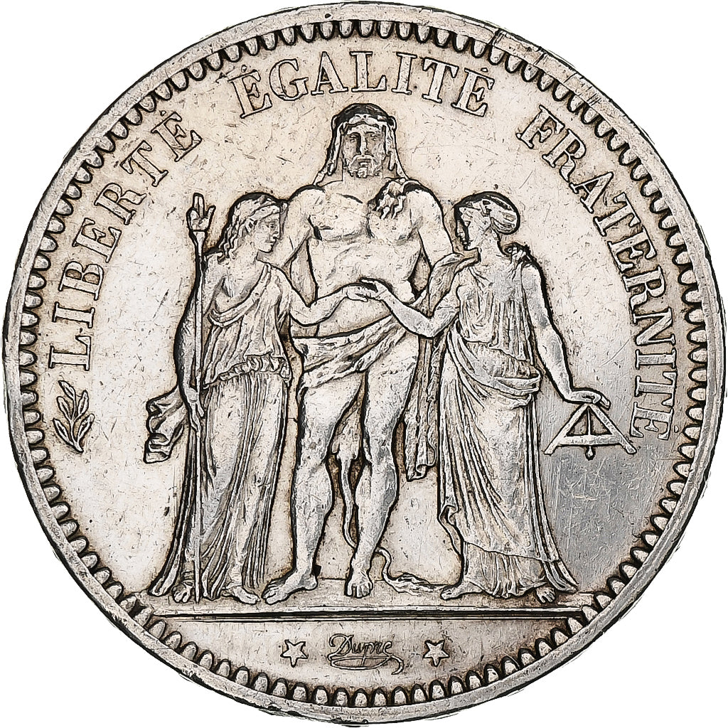 France, 5 Francs, Hercule, 1873, Paris, Silver, AU(50-53), Gadoury:745a
