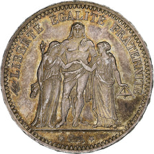 France, 5 Francs, Hercule, 1873, Paris, Argent, SUP+, Gadoury:745a, KM:820.1