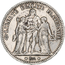 France, 5 Francs, Hercule, 1874, Paris, Argent, TB+, Gadoury:745a, Le