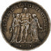 France, 5 Francs, Hercule, 1874, Paris, Silver, VF(30-35), Gadoury:745a, Le