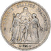 Coin, France, Hercule, 5 Francs, 1876, Paris, VF(20-25), Silver, KM:820.1