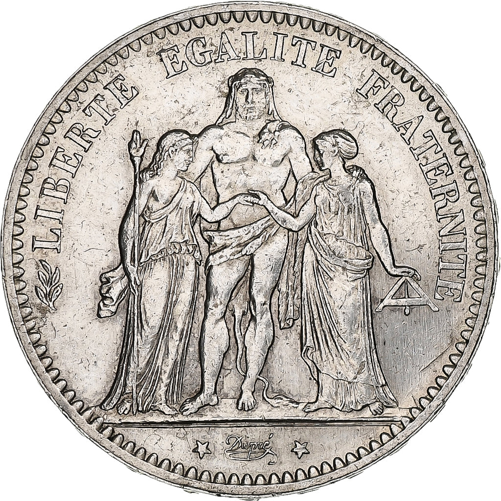 France, 5 Francs, Hercule, 1876, Paris, Argent, SUP, Gadoury:745a, KM:820.1