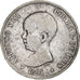 Espanha, Alfonso XIII, 5 Pesetas, 1891, Prata, VF(30-35), KM:689